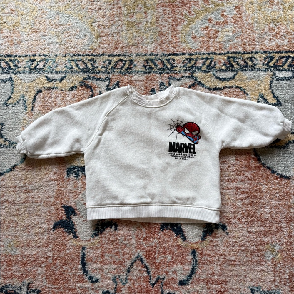 Marvel Kids White Sweatshirt